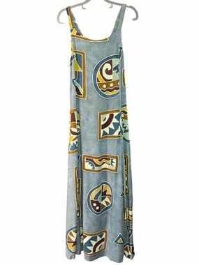 Wind River NWT Deadstock Maxi Dress Blue Batik Boho Whimsigoth OSFM 90s vintage